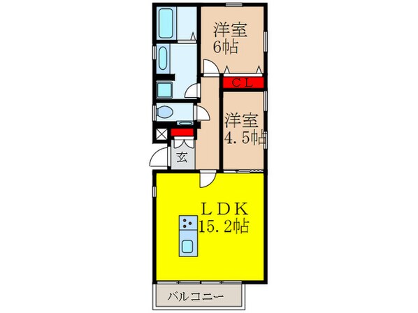 Grandir kitasandoの物件間取画像